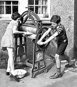 Laundry in the olden days