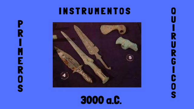 Pequeños cuchillos de cobre de los sumerios