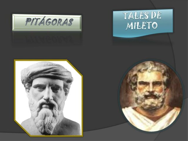 Pitágoras, Tales de Mileto y Orfeo