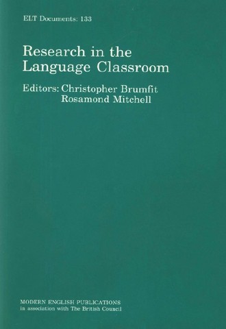 Research in the Language Classroom