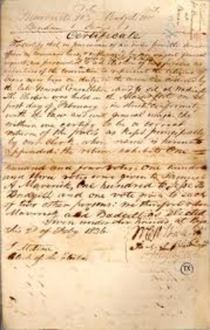 the convention of 1836