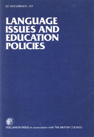 Language Issues and Education Policies - Exploring Canada’s Multilingual Resources