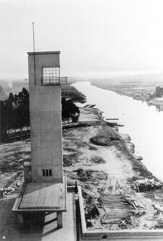 construção da Ponte das Bandeiras, na atual Marginal Tietê, em 1940.