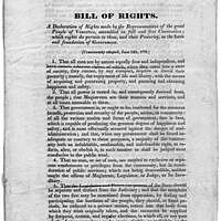 Bill of Rights adopted