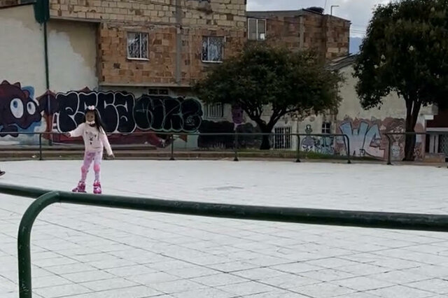 aprendiendo a patinar