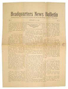 1915: Newsletters (Print Media)