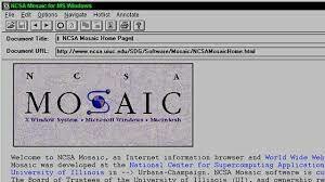 Mosaic Internet web