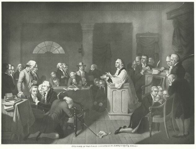 The First Continental Congress Meeting