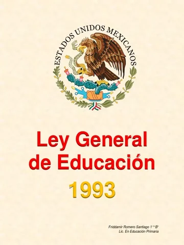 Ley General de Educación