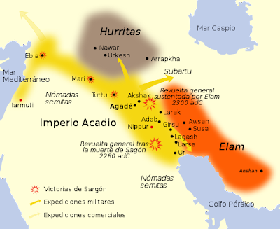 Desaparece el imperio akkadio