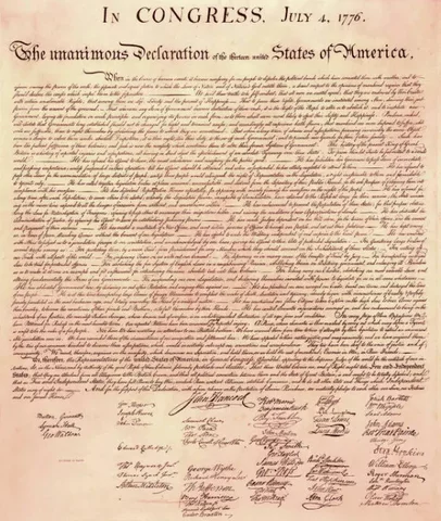 Declaration of Independence adopted
