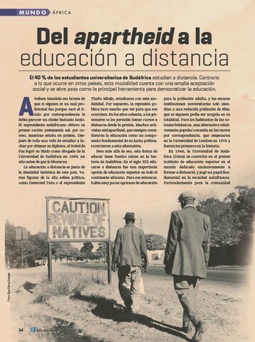 Educaciòn a distancia en Africa