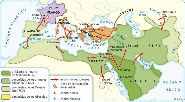 The muslim state controlled all of Arabia.