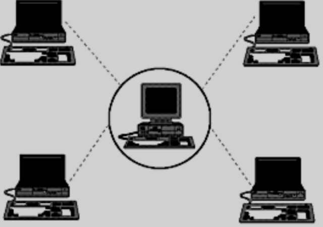 Conexión de las primeras computadoras