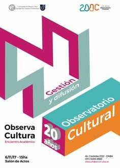 Creación del Observatorio Cultural, en Buenos Aires, Argentina