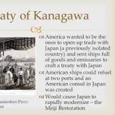 Treaty of Kanagawa opens Japanese ports to U.S. ships