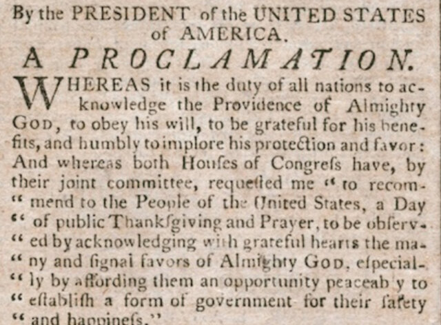 Washington’s Proclamation of Neutrality