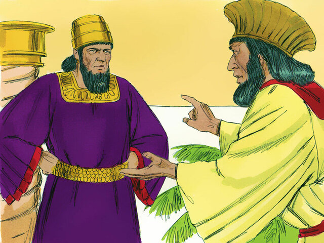 Haman goes to the king