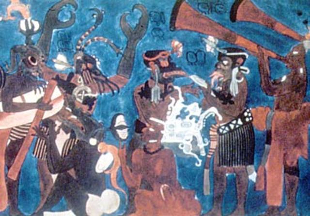 Mayan, warfare had broken out among the various Mayan city-states.