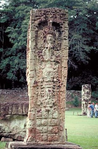 Maya was divided into small weak, city-state that gave nothing of their former glory.