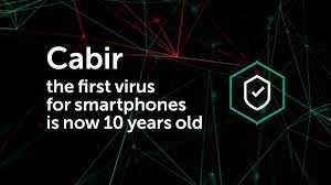 What was the first mobile virus and when was it created?