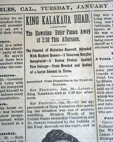 King Kalakau Died