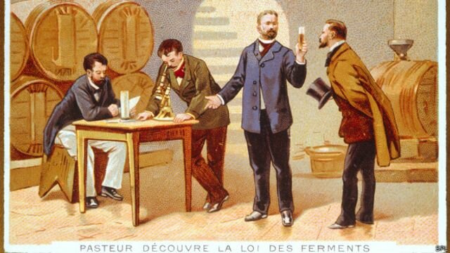 Pasteur publicó sus primeros estudios sobre la fermentación.