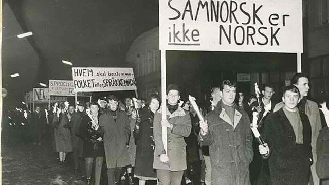 Protester mot Samnorsk