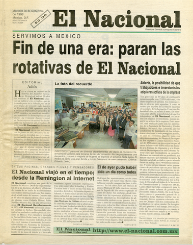 Primeros envíos por satélite