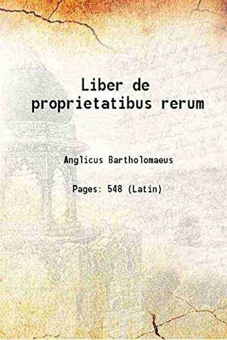 Libro Proprietatibus rerum