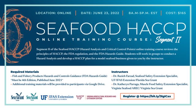 FDA Mandated HACCP Regulations for Seafood