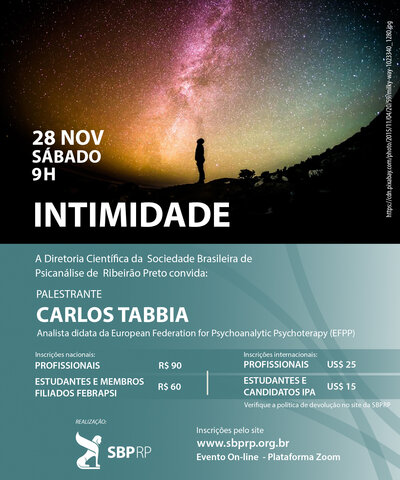 "Intimidade" - Palestra Carlos Tabbia