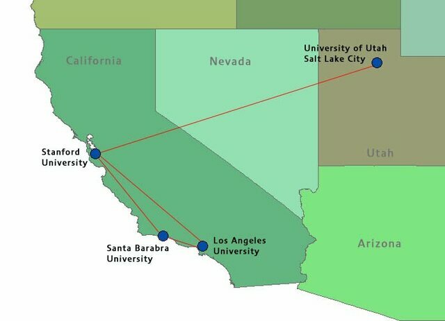 La primera interconexión