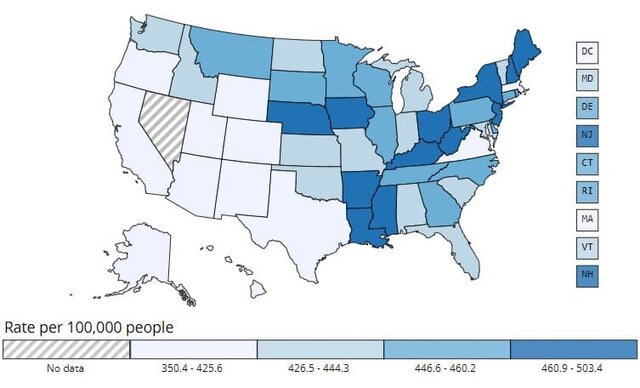 Epidemiología en EUA