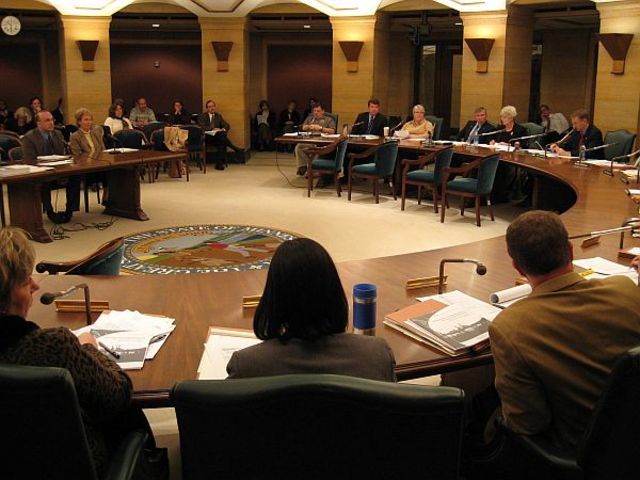 Carver speaks to committee