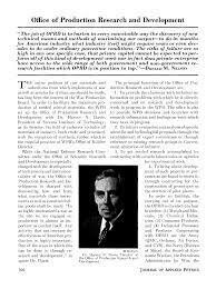 Offi ce of Production Research and Development.