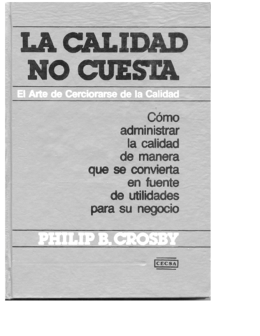 La calidad no cuesta