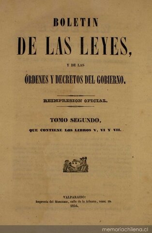 Las Siete Leyes promulgadas en 30 de diciembre de 1836
