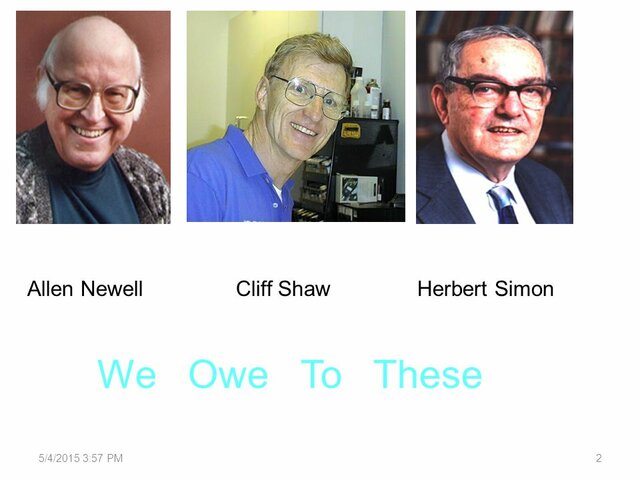 Allen Newell, Herbert Simon y Cliff Shaw
