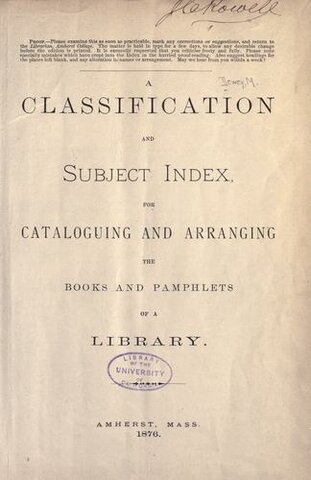 Dewey Decimal Classification (DDC)