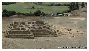 Temple platforms are built in Peru