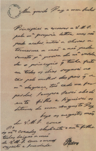 D. Pedro, em carta ao pai, relatou o descontentamento dos brasileiros com a publicação dos decretos recolonizadores