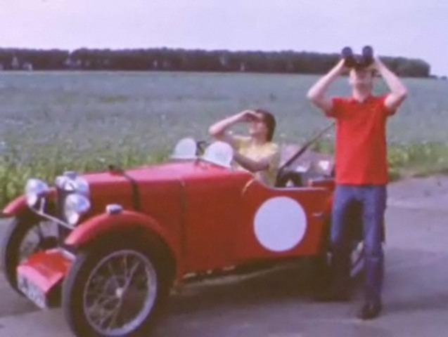 Friends were watching him lift off