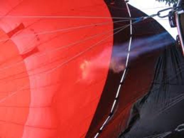 Big hole in the side of his balloon