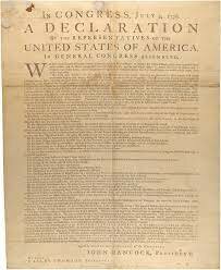 Declaration of independence signed