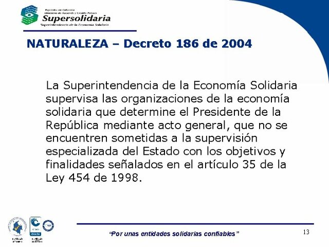Decreto 186 del 2004