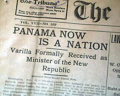 US Recognizes Panama as a Republic