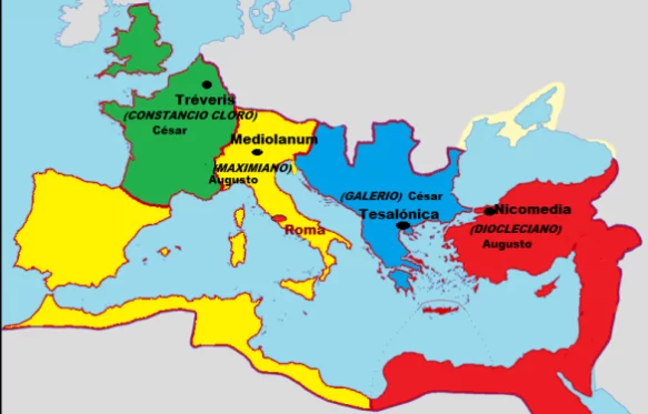Dioclesiano logra detener el desmoronamiento del imperio