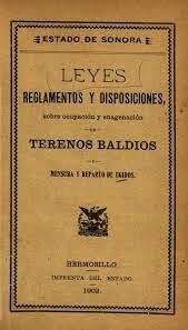 Ley Sobre Ocupación y Enajenación de Terrenos Baldíos.