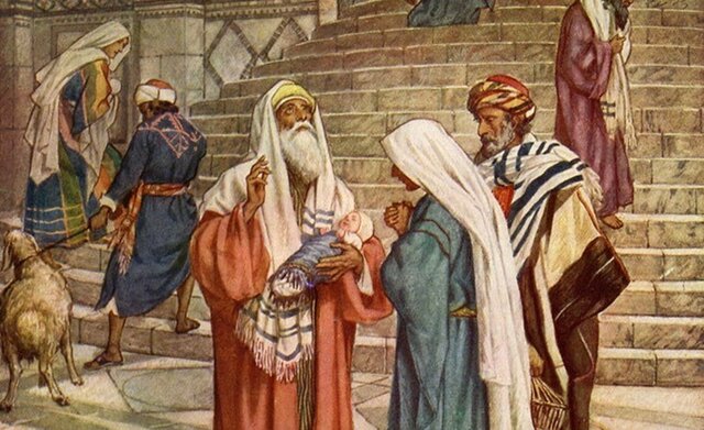 Jesus presented in the temple